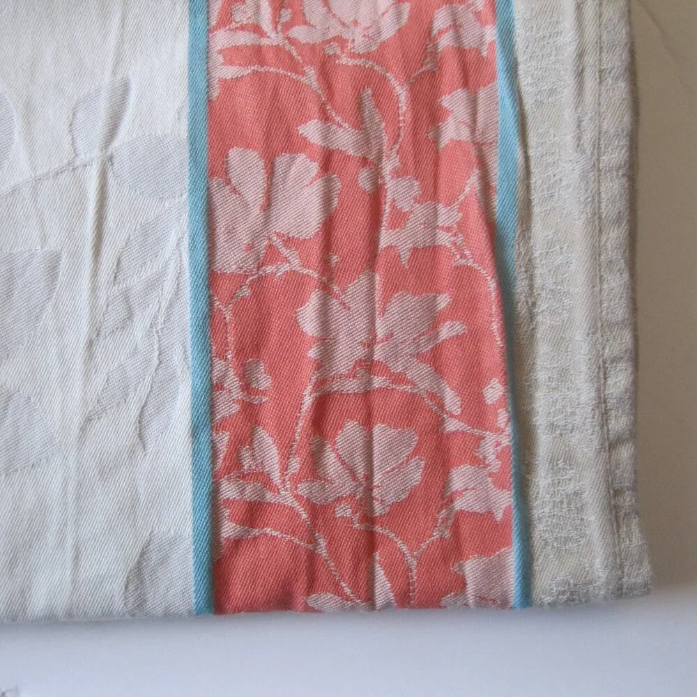 Sur La Table Table Runner - Orange/White - 100% cotton